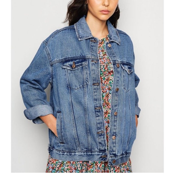 urban outfitters oversized jean jacket
